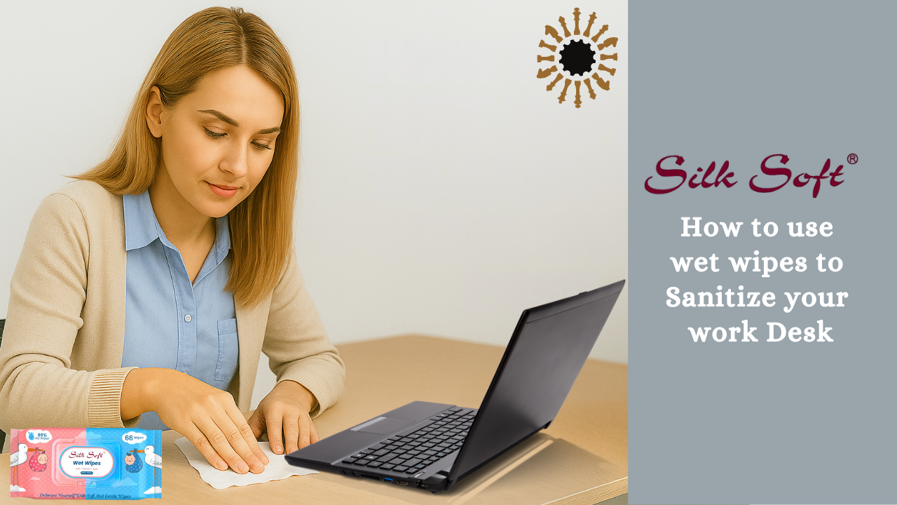 How to Use Wet Wipes to Sanitize Your Work Desk