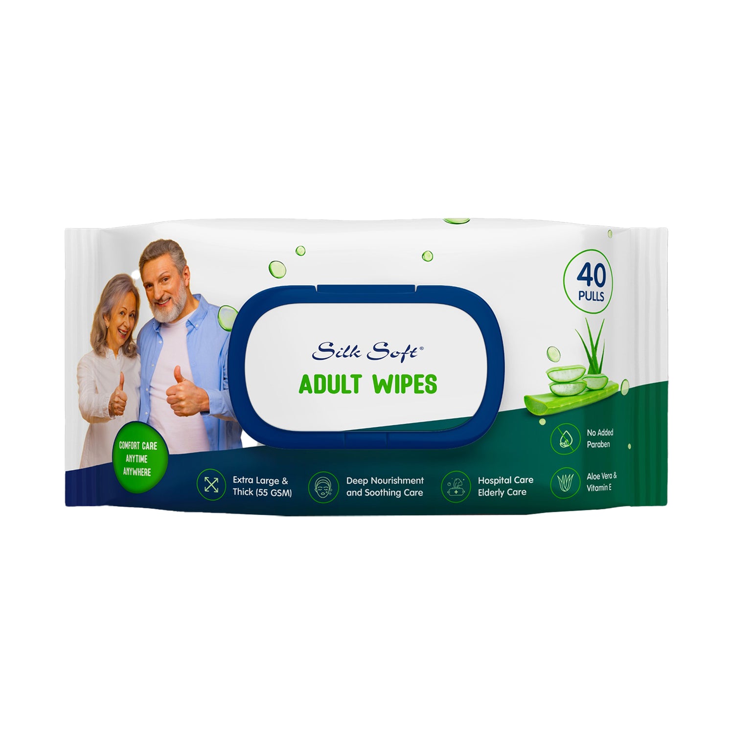 Silk Soft Adult Wipes Silk Soft