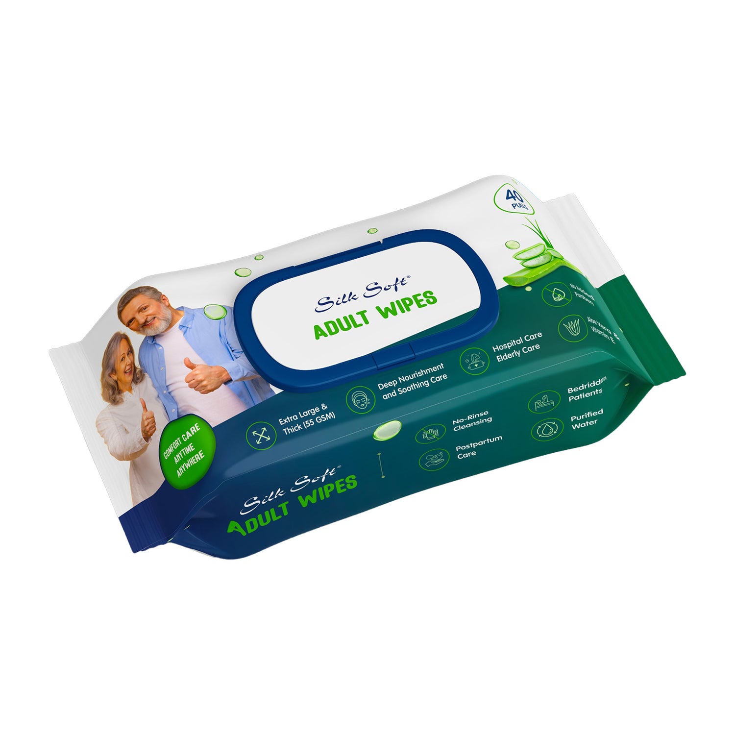 Silk Soft Adult Wipes Silk Soft