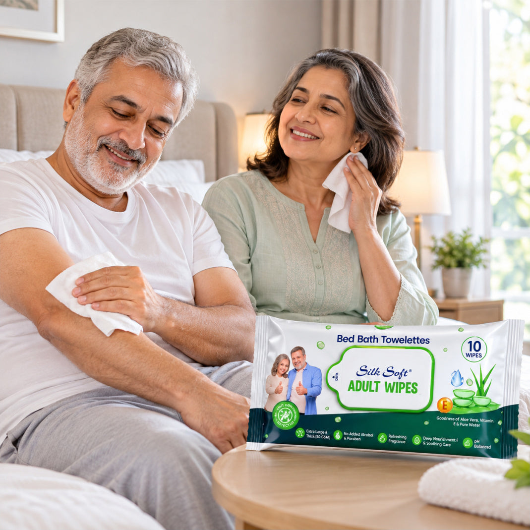 Adult Care Wet Wipes (40 pcs) Silk Soft