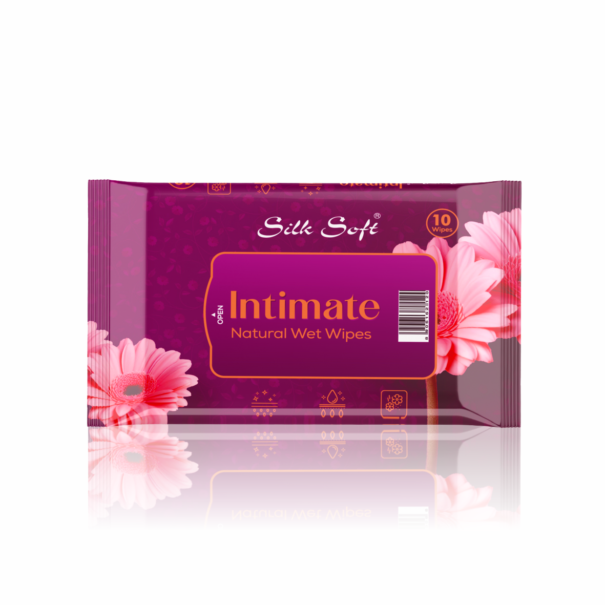 Silk Soft Intimate Wipes - 10 Wipes Silk Soft