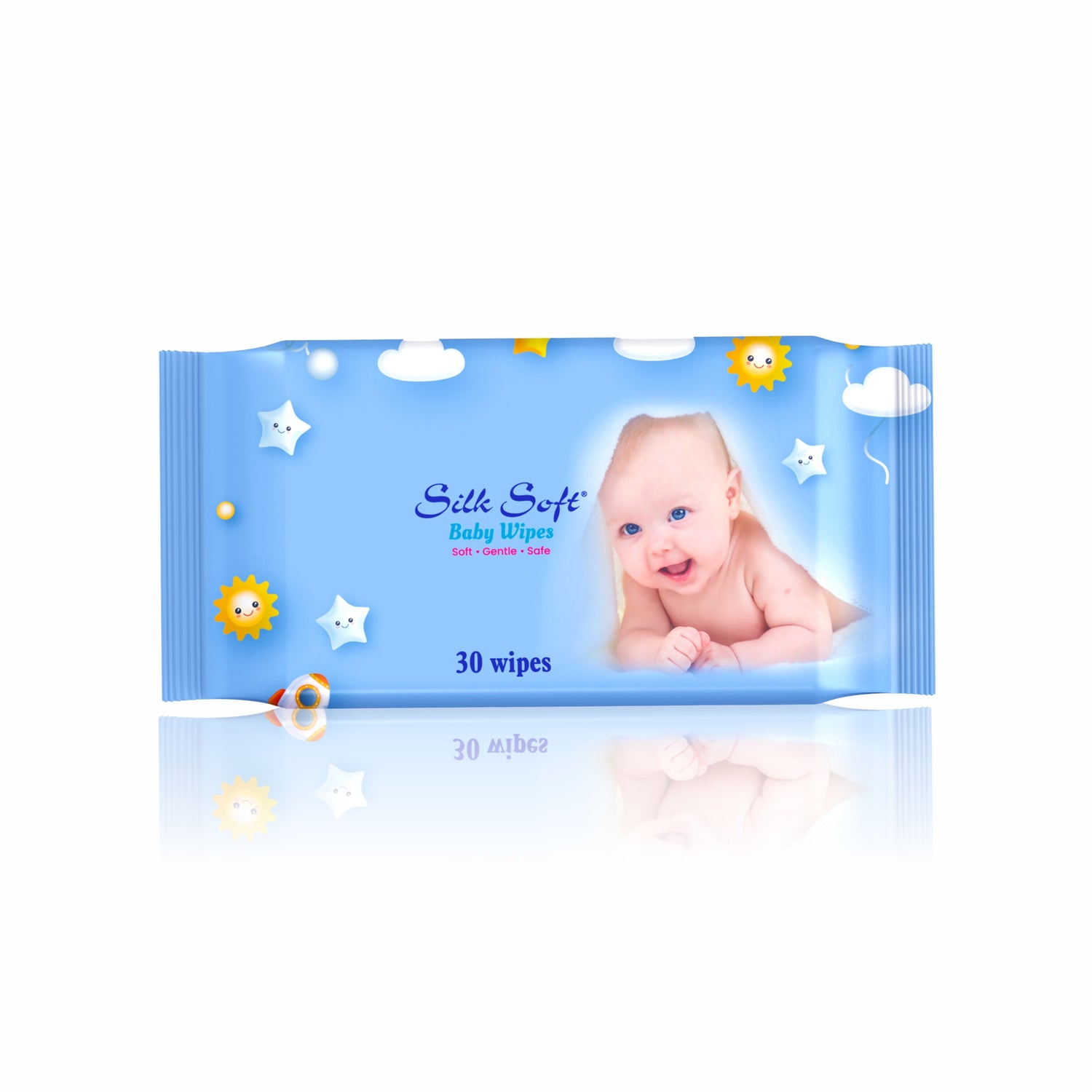 Silk Soft Baby Wet Wipes - 30 Wipes Silk Soft