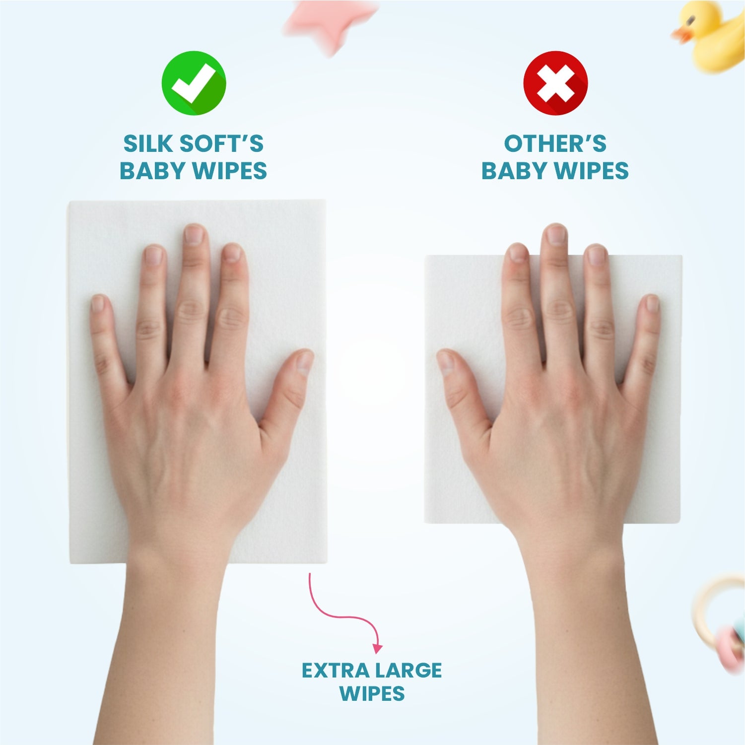 99% Pure Water Fragrance-Free Baby Wipes (82 pcs) Silk Soft