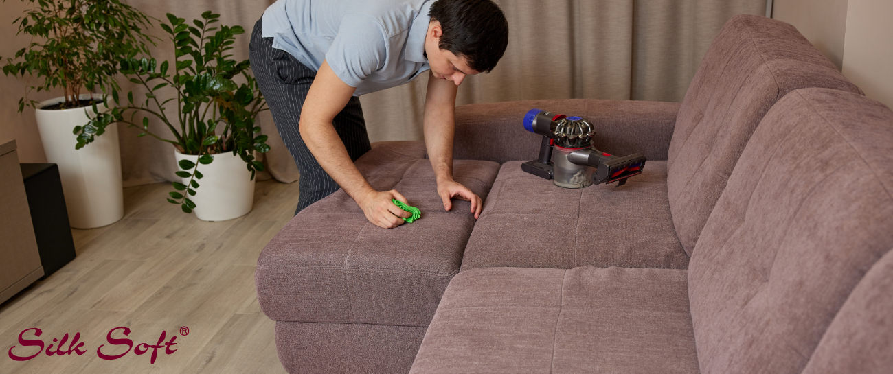 How to Clean a Fabric Sofa at Home Without Damaging It Silk Soft