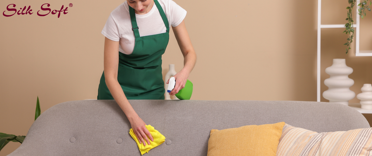 How to Clean Sofa at Home Without Damaging the Fabric Silk Soft