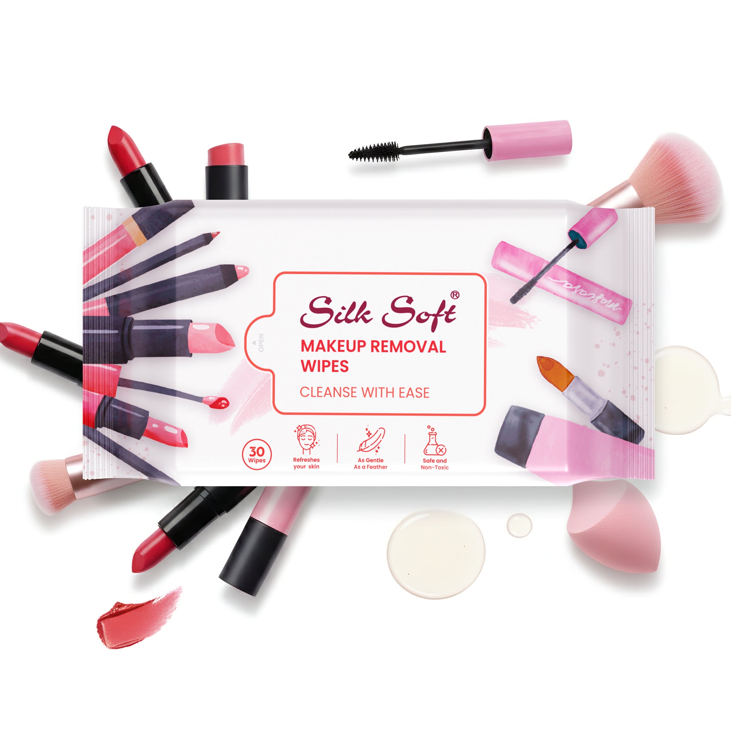 Makeup Remover Wipes Silk Soft