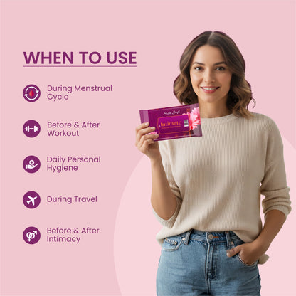 Intimate Wipes - 10 Wipes Silk Soft