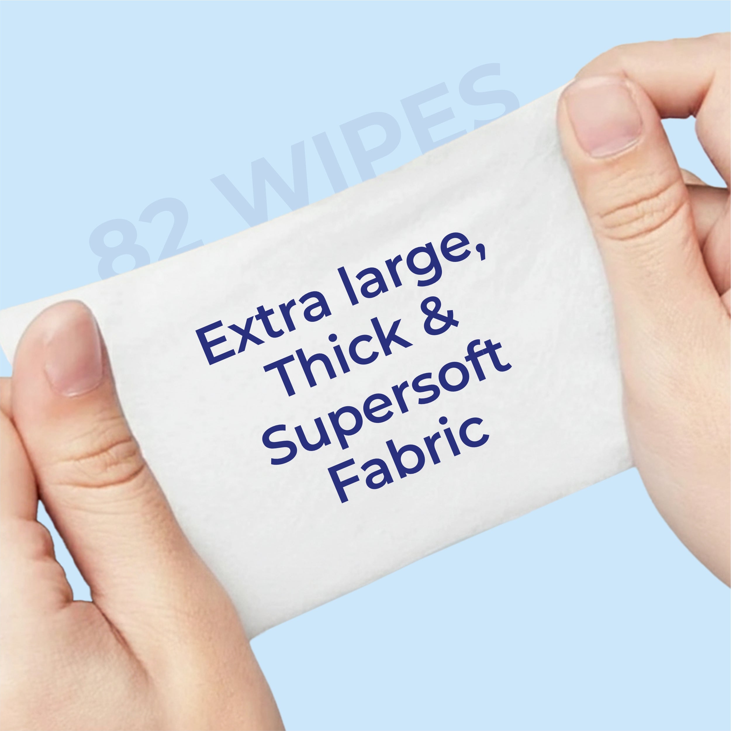 Baby Wet Wipes with Lid - 82 Wipes Silk Soft