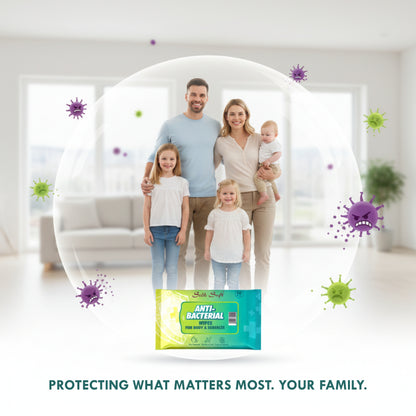 Antibacterial Wet Wipes – 10 Wipes Silk Soft