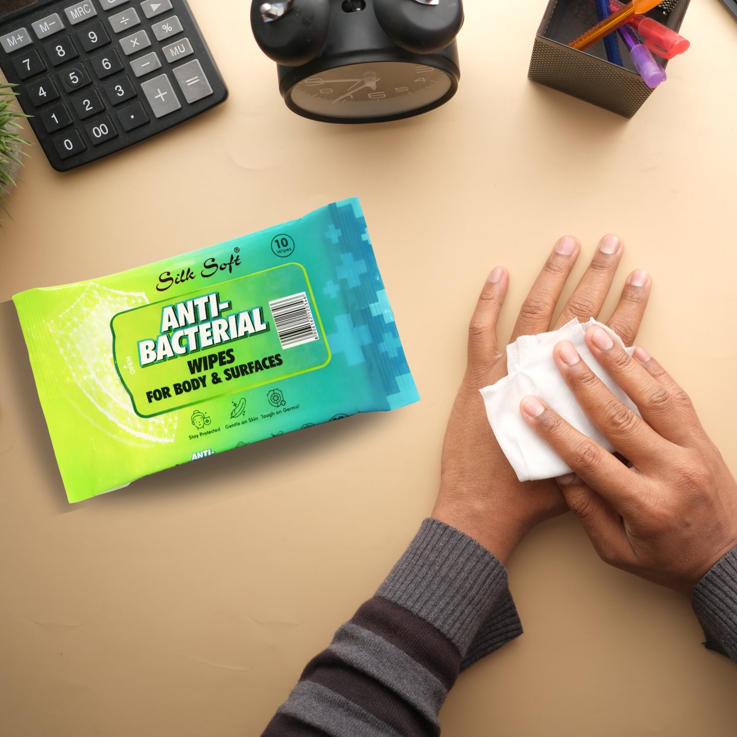 Antibacterial Wipes For Body And Surfaces