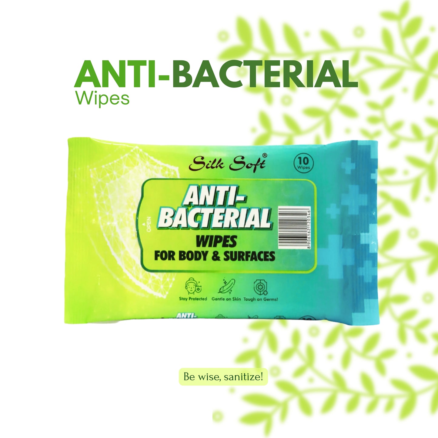 Antibacterial Wipes For Body And Surfaces