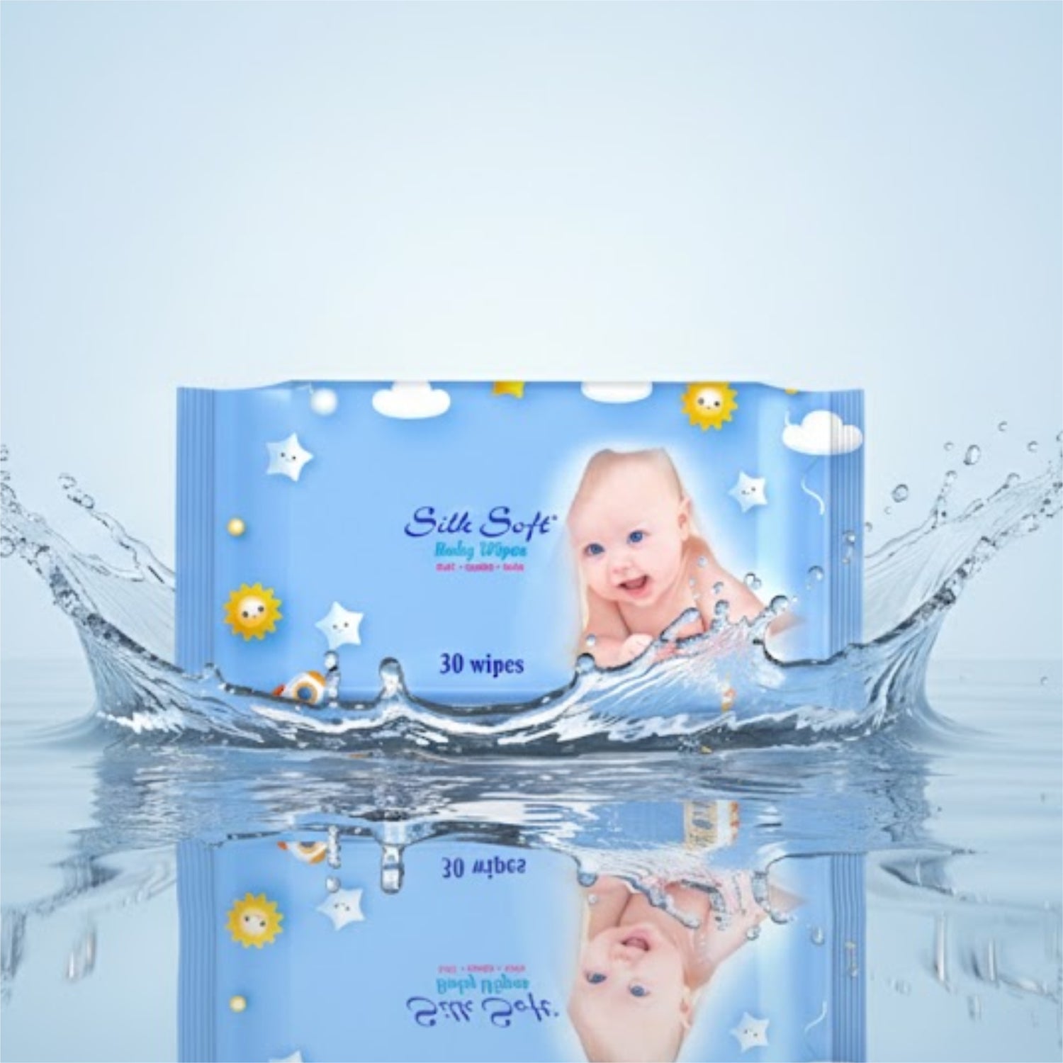 Baby Wet Wipes - 30 Pulls Silk Soft