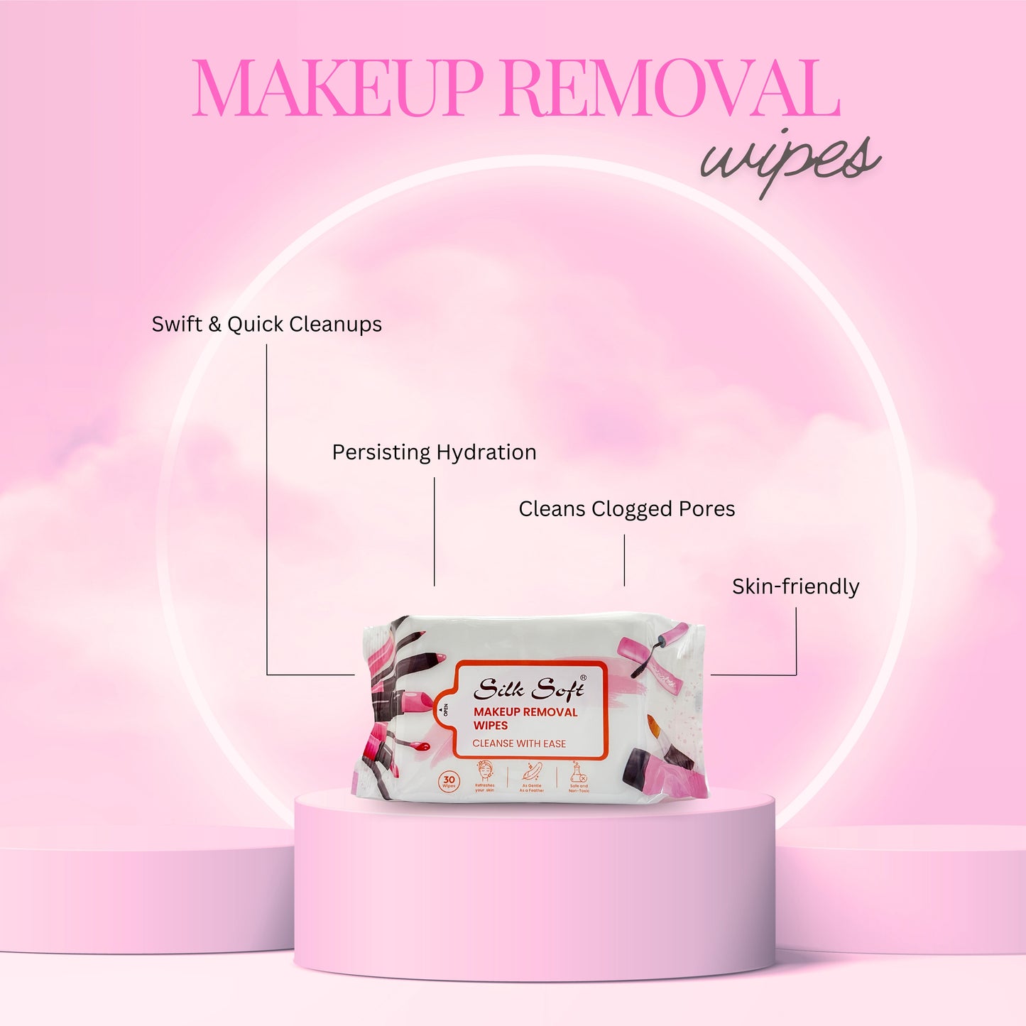 Makeup Remover Wipes (30Pcs)