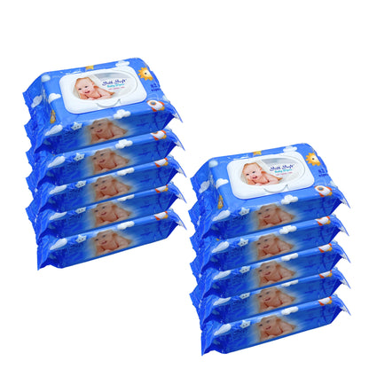 Silk Soft Baby Wet  Wipes With Lid (82 Pcs)