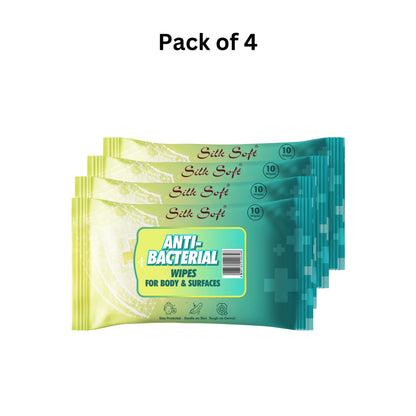 Antibacterial Wipes For Body And Surfaces