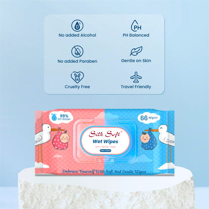 Multipurpose Wet Wipes 66 Pulls silksoftindia