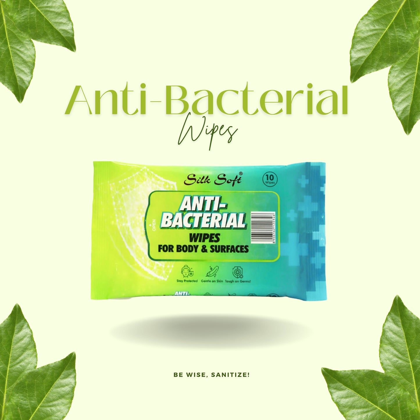 Antibacterial Wipes For Body And Surfaces