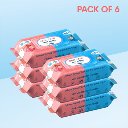 Multipurpose Wet Wipes 66 Pulls silksoftindia