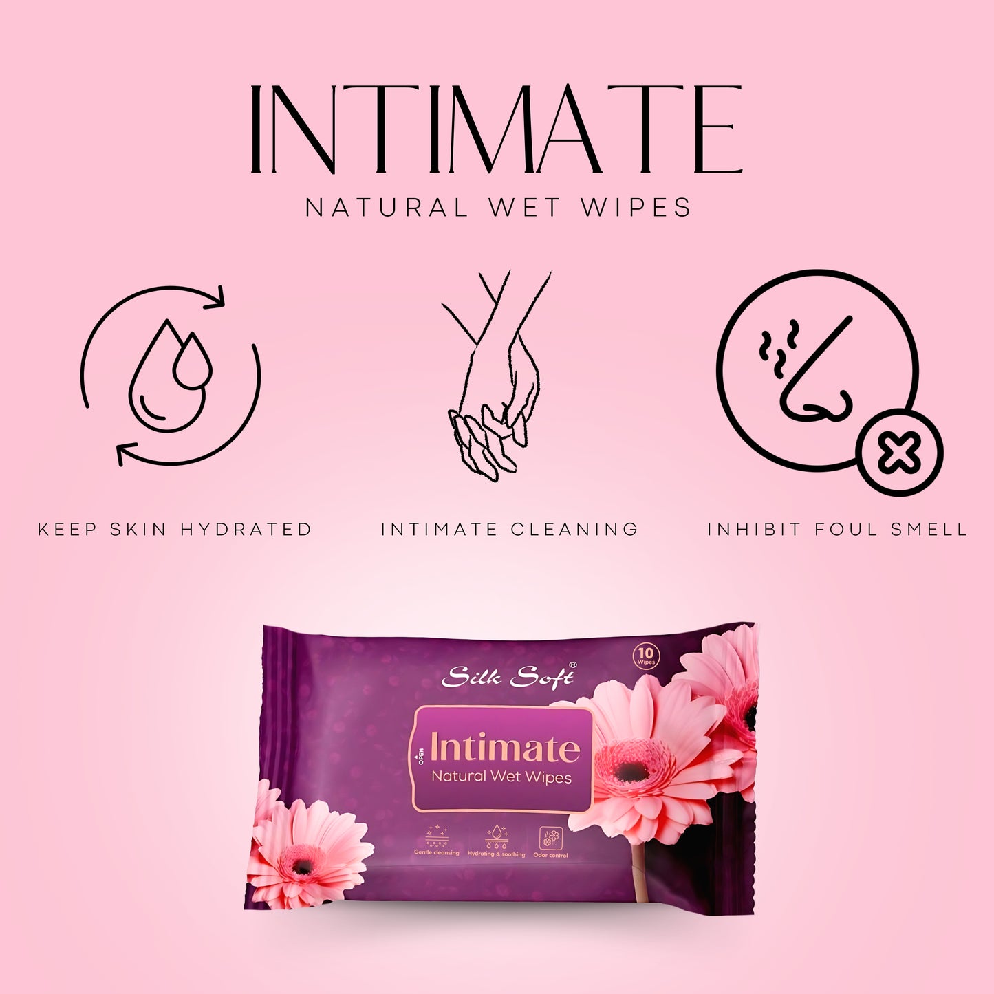 Intimate Natural Wet Wipes