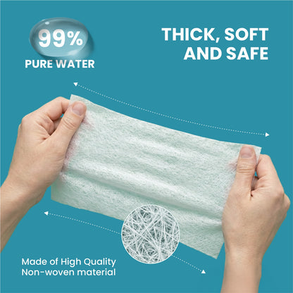 99% Pure Water Fragrance-Free Baby Wipes (82 pcs) Silk Soft
