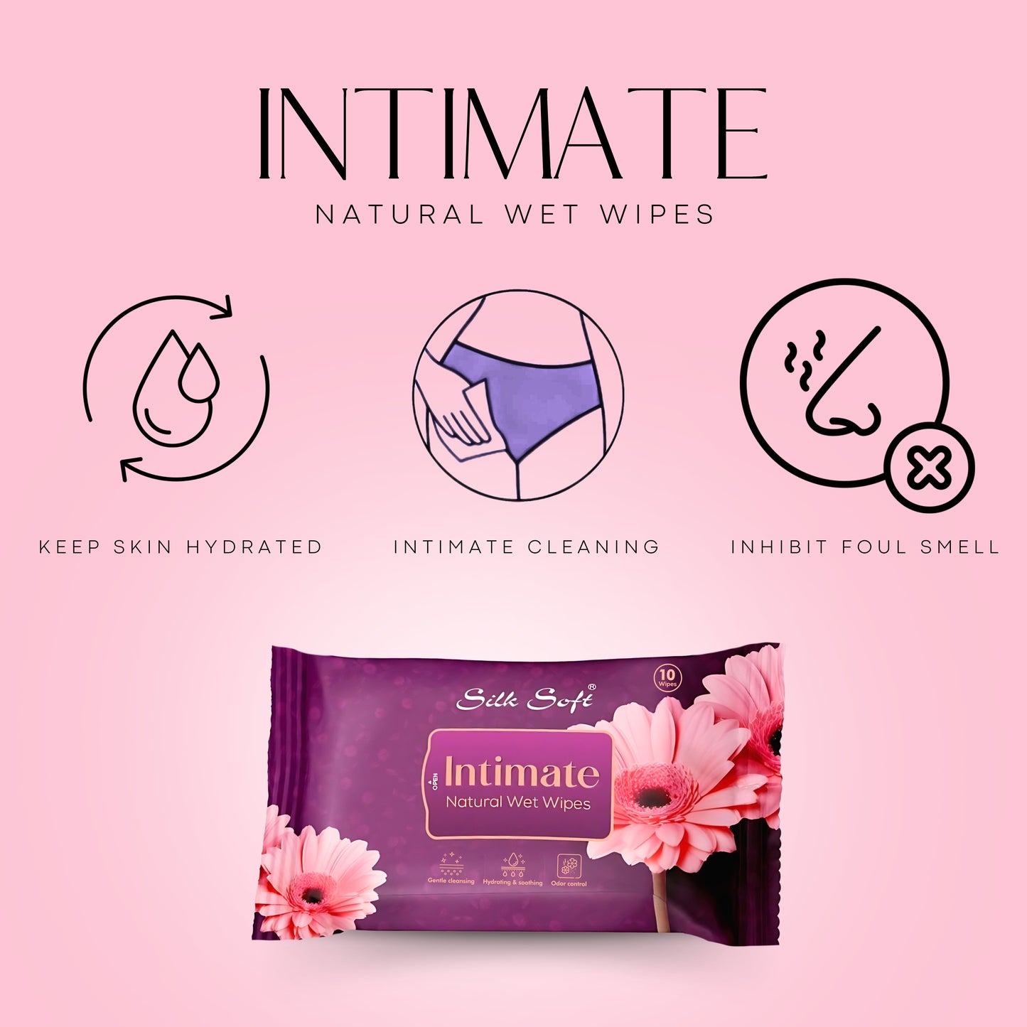 Intimate Natural Wet Wipes