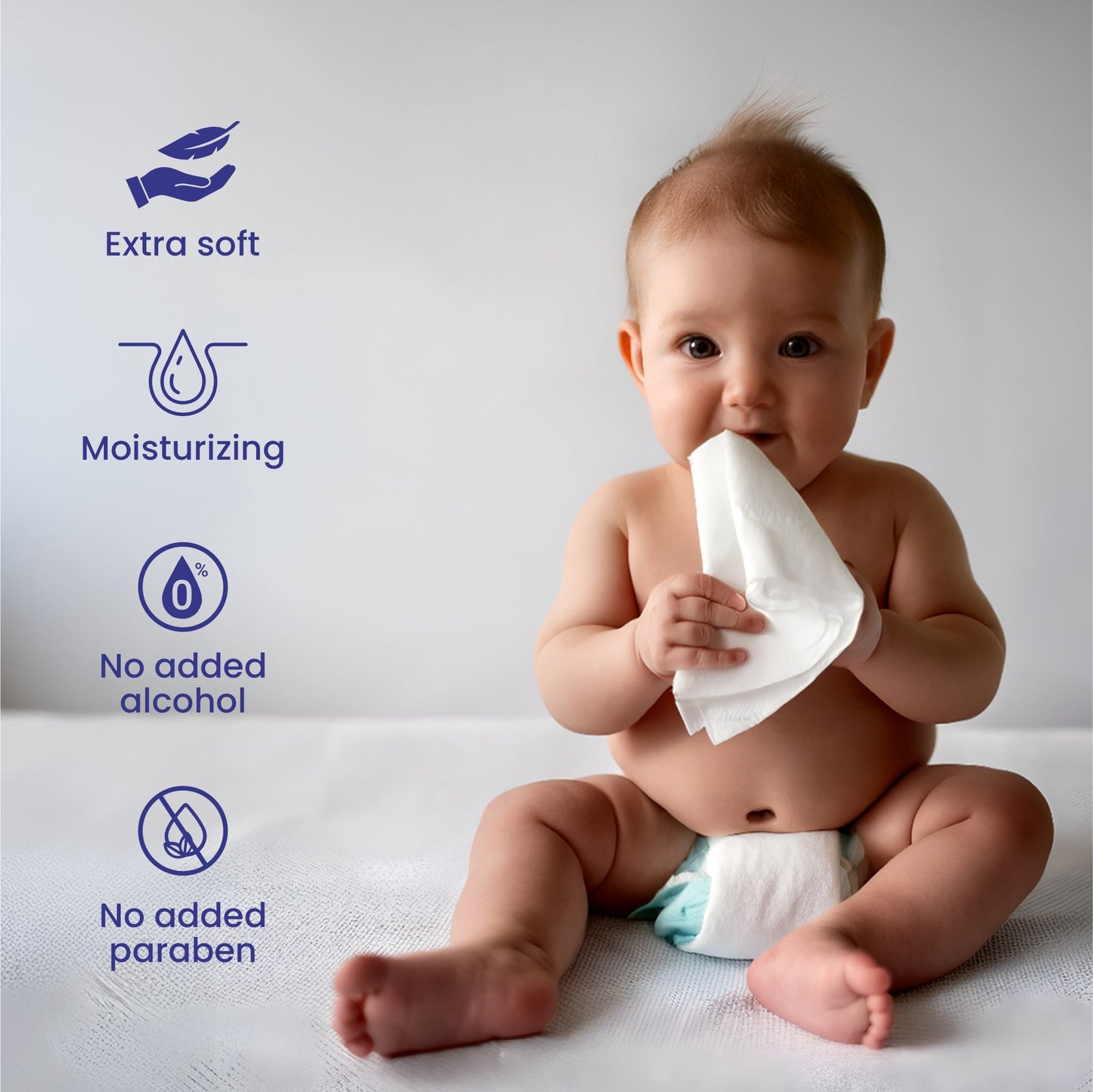 Silk Soft Baby Wet  Wipes Without Lid (82 Pcs) (Buy 3 & Get 3 Free) silksoftindia