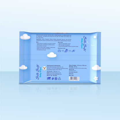 Baby Wet Wipes – 10 Wipes Silk Soft
