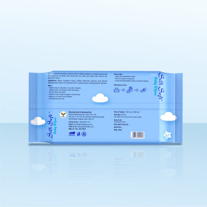 Baby Wipes 82 Pulls - Fragrance-Free &amp; Pure Water Wipes silksoftindia