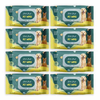 Pet Wipes (80 pcs) Silk Soft