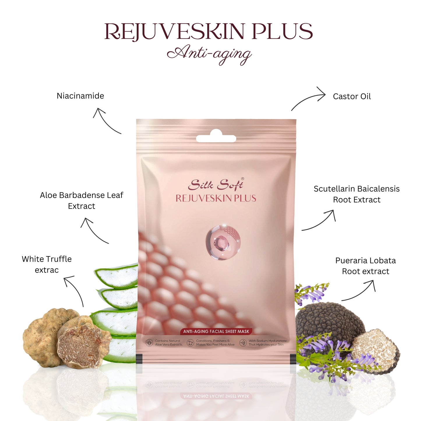 Rejuveskin Plus Anti-Ageing Face Mask Sheet (per piece)