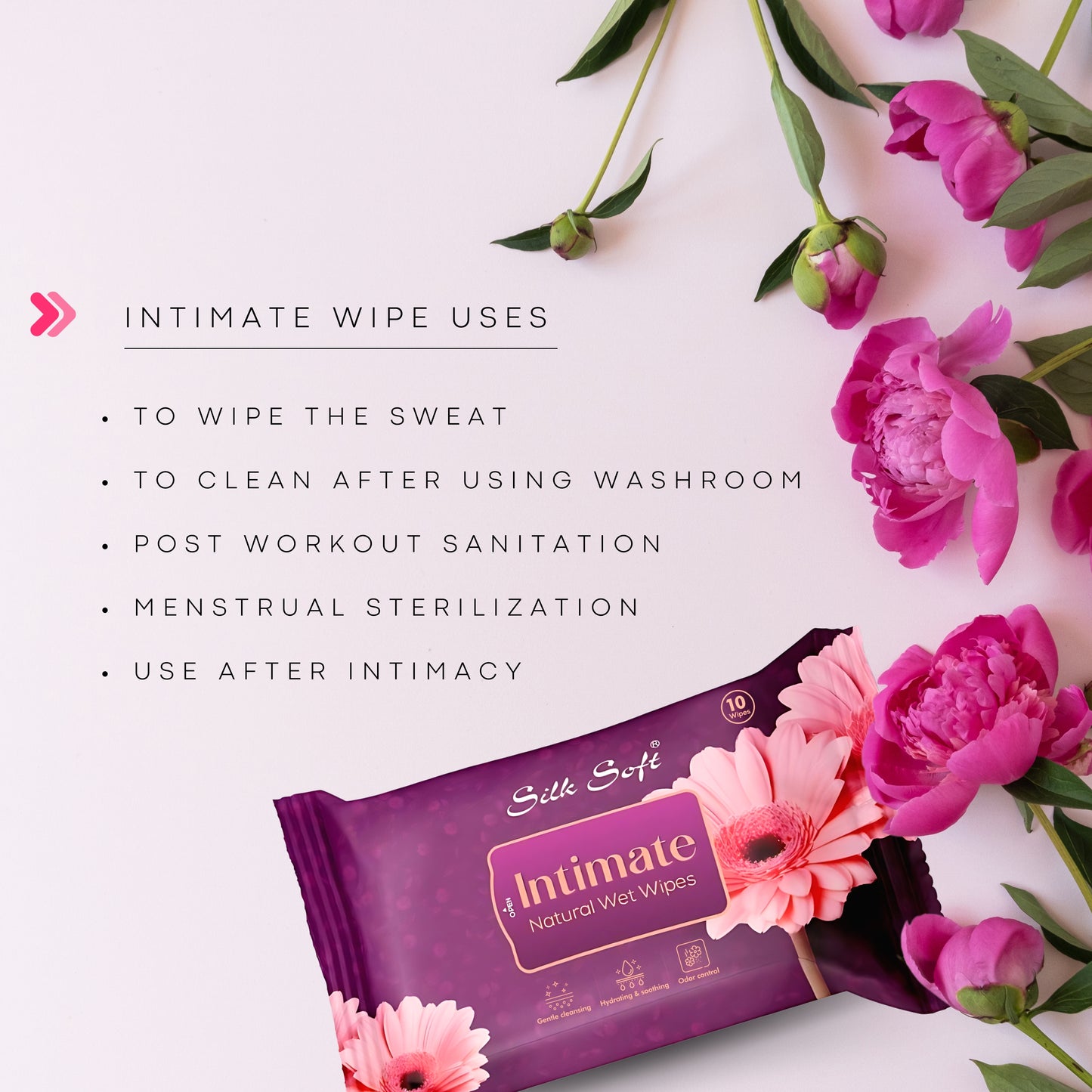 Intimate Natural Wet Wipes