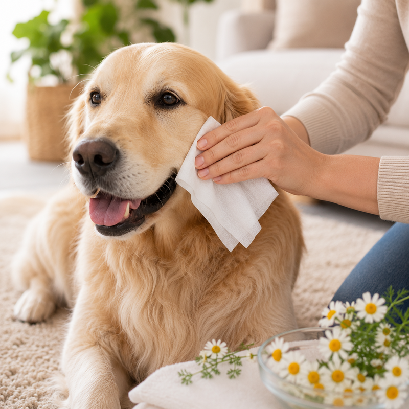 Soothes & Refreshes with Chamomilla Extract