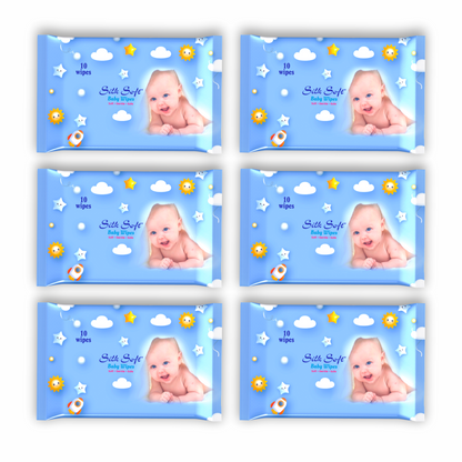 Silk Soft Baby Wipes – 10 Wipes Silk Soft