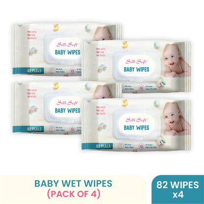 99% Pure Water Fragrance-Free Baby Wipes (82 pcs) Silk Soft