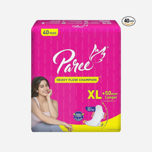 Paree Soft & Rash Free Sanitary Pads for Women- XL- 40 Pads